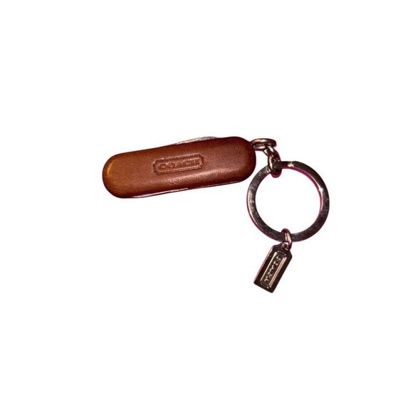 Coach Swiss Army Leather Pocket Knife & Black Leather Money Clip - Picture 2 of 7